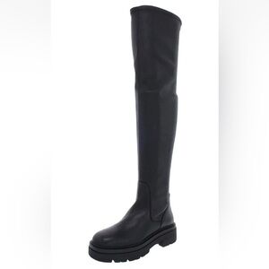NEW! STEVE MADDEN Industry Over The Knee Lug Sole Boots Women’s Black 6.5 M